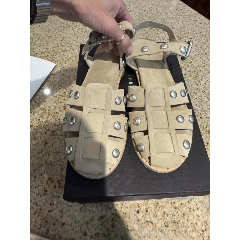 Freda Salvador Khaite Fisherman Stud Sara Sandal Size 7